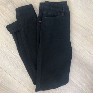 Black High Waist Distressed Jeans